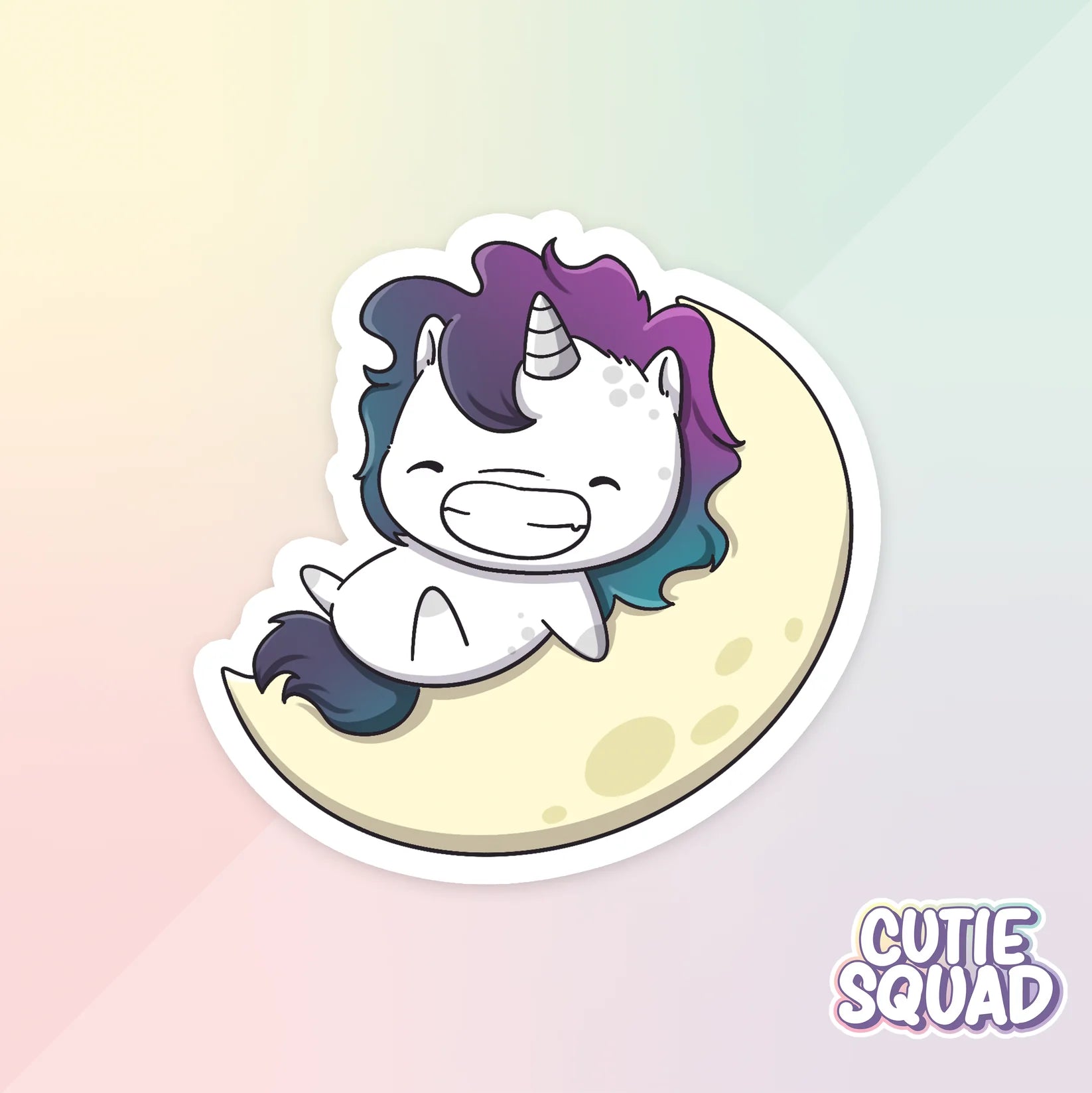 cloudy unicorns sticker van cutiesquad op maantje