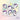 cloudy unicorns complete stickerset van cutiesquad
