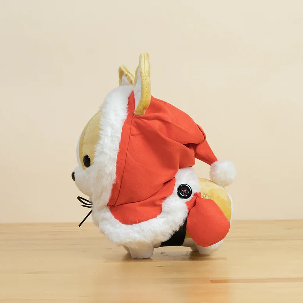 BELLZI® | Corgi met Santa kostuum - knuffel 28 cm