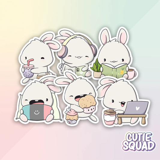cozy bunnies complete stickerset