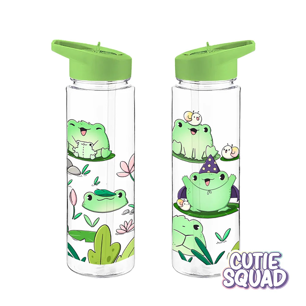 garden frogs waterfles van cutiesquad