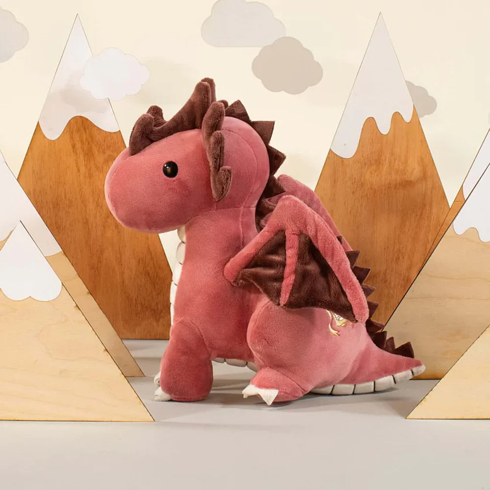 BELLZI® | Draggi the fire dragon - knuffel 30 cm