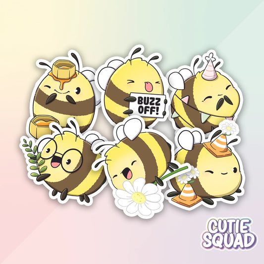 funny bees complete stickerset van cutiesquad 