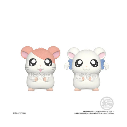 close-up van hamtaro en bijoux figuurtjes, zachte flocked uitvoering