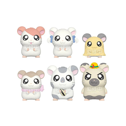 hamtaro figuurtjes collectie compleet overzicht, alle 6 karakters zichtbaar