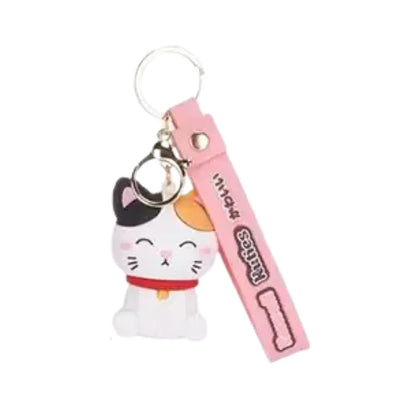 Kat - 3D Kawaii Kutie sleutelhanger met strap