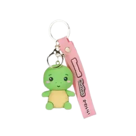 Schildpad - 3D Kawaii Kutie sleutelhanger met strap