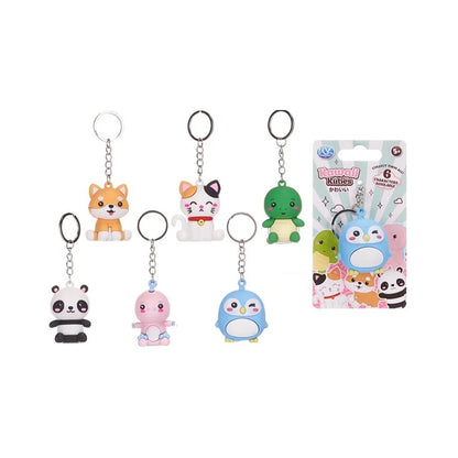 dino, pinguïn en schildpad sleutelhanger kawaii stijl