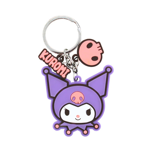kuromi sleutelhanger met roze schedeltje