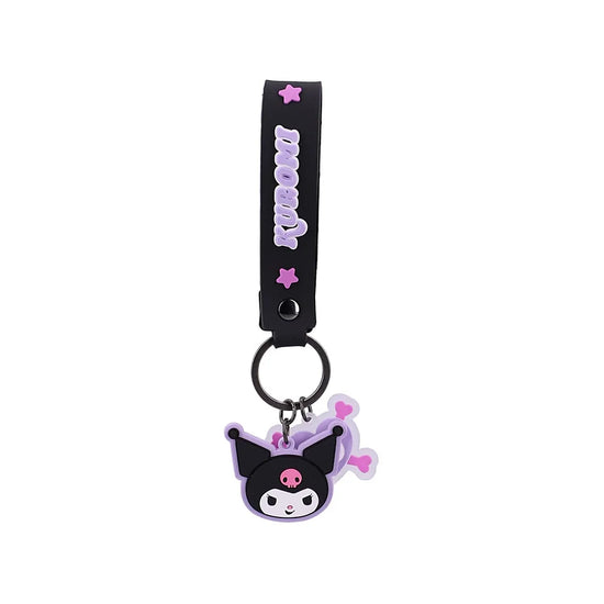 Gedetailleerde Kuromi sleutelhanger – officieel Sanrio design met speels en eigenwijs karakter
