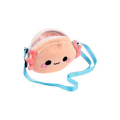 Maddie Axolotl schoudertasje geopend - handig en ruim interieur