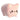zijkant roze meowchi knuffel 15 cm, compacte kawaii plushie met zachte pastelkleuren
