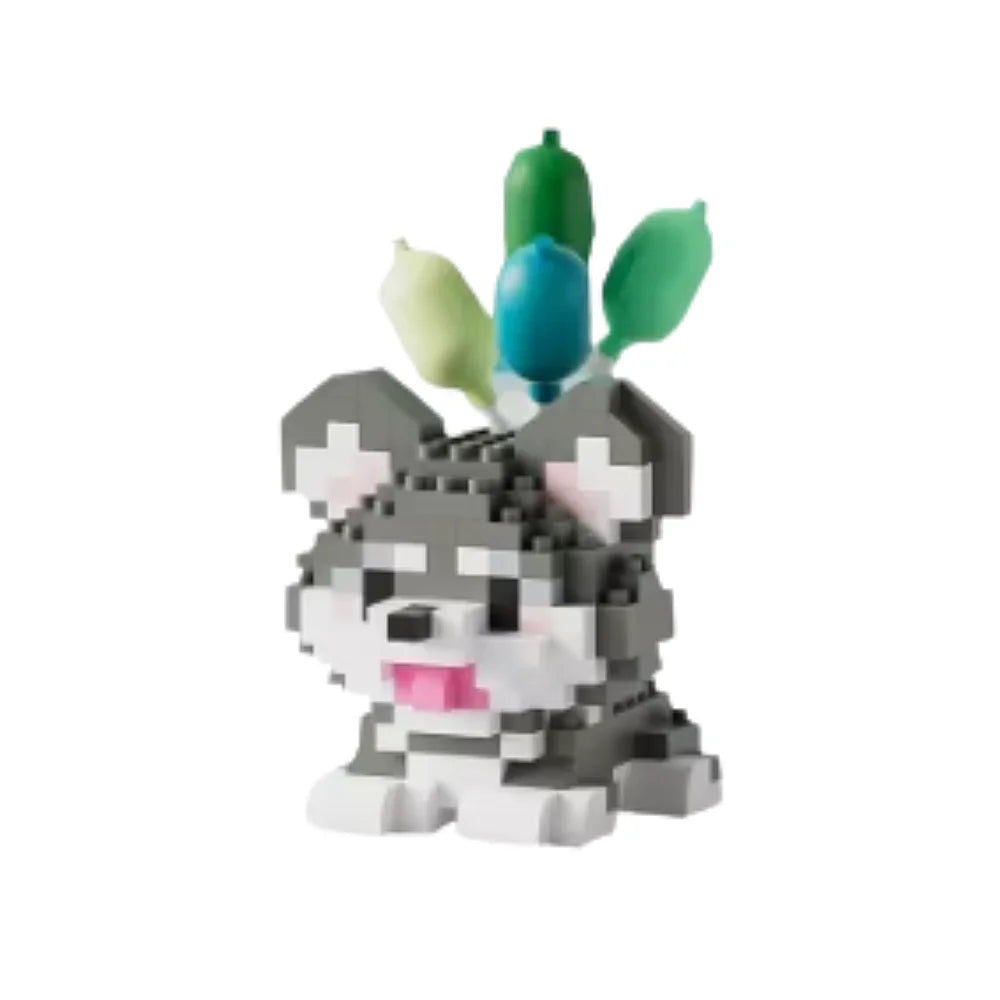 Mini Bricks Ballonnen Hondje – Husky – Bouwset