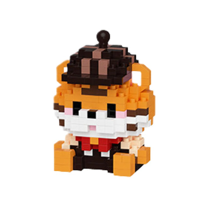 Mini bricks tijger – krachtige miniatuur bouwdier