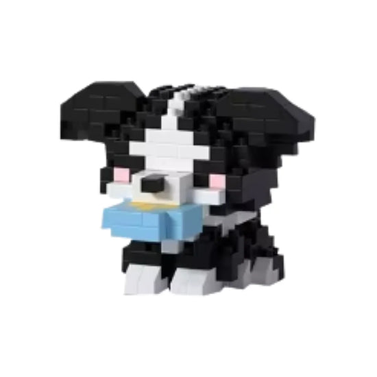 Mini Bricks border collie – slimme, actieve bouwstenen hond