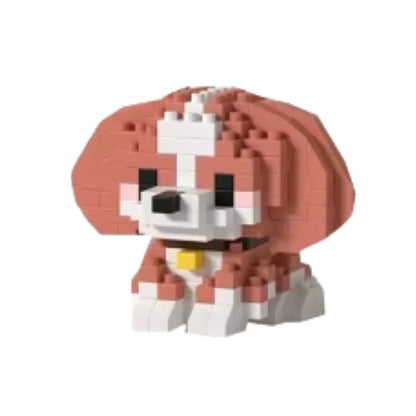 Mini Bricks spaniel – schattig bouwstenen hondje met flaporen