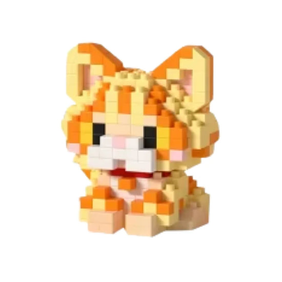 Rode kat mini bricks – de ondeugendste van alle bouwkatten