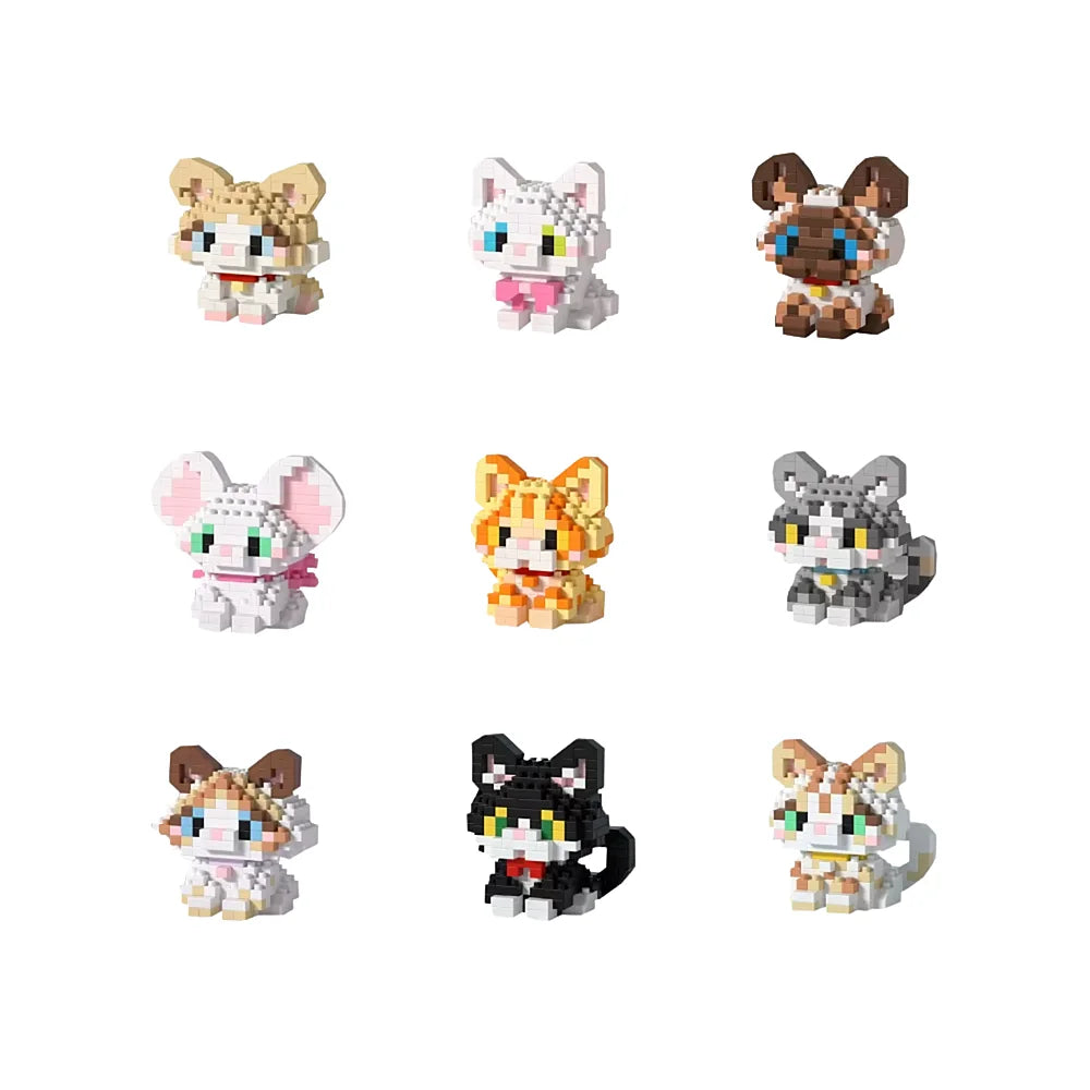 Overzicht alle mini bricks katjes – bouw je eigen kattenfamilie