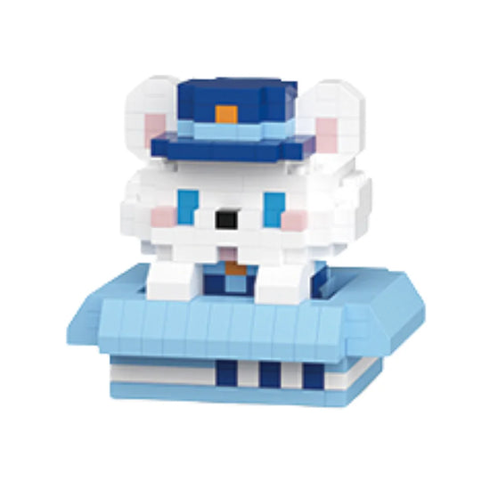 Mini Bricks Peekaboo – Politiehond blokjes set, stoere kleine buddy