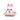 Mini Bricks Peekaboo – Witte hond met roze oren, schattig micro bouwpakket