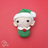 vrolijk kerst elfje in kawaii stijl