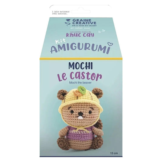 Amigurumi | Crochet kit Mochi the beaver - 13 cm