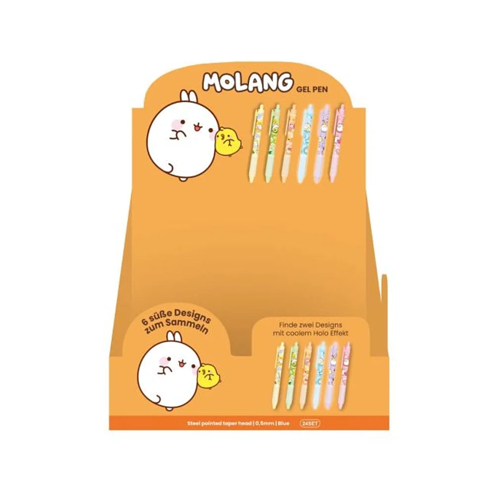 Detail Molang gelpen – schattige kawaii stationery met zwarte inkt voor notities en planners