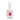Molang Sleutelhanger 8 cm met Rood Hartje – Kawaii Accessoire