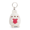 Molang Sleutelhanger 8 cm met Rood Hartje – Kawaii Accessoire