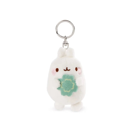 molang sleutelhanger met klaverblaadje close-up