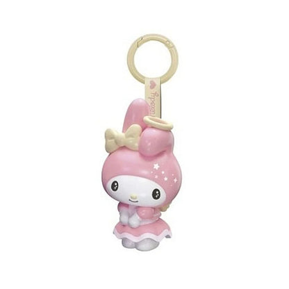 My Melody sleutelhanger in pastelroze lolita jurkje met kawaii details en luxe afwerking