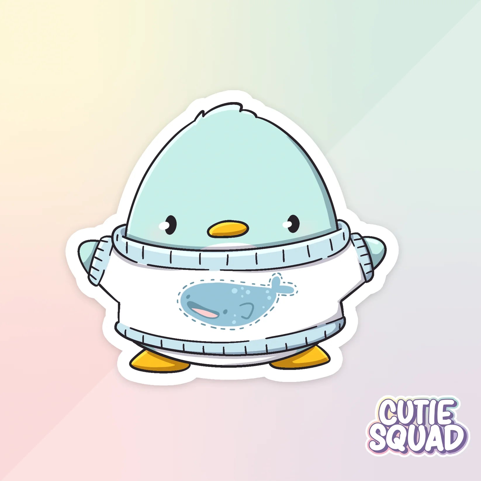 ray penguin sticker van cutiesquad met trui