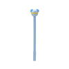 blauwe kawaii pen met diertopper