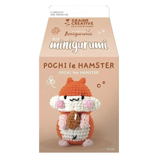 Amigurumi | Crochet kit Pochi the hamster - 10 cm
