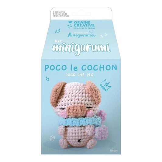 Amigurumi | Crochet kit Poco the pig - 10 cm