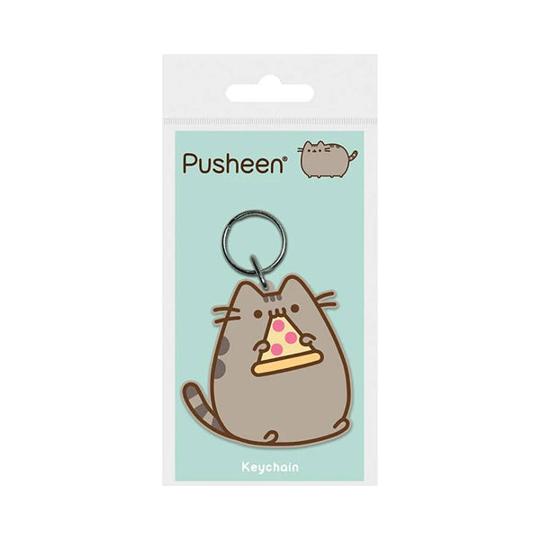 pusheen sleutelhanger met schattige pizzapunt