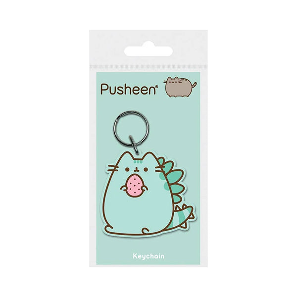 pusheenosaurus kawaii keychain voor fans van schattig