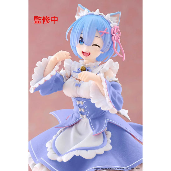 re:zero rem prize figure met kattenoortjes voor anime collectie