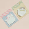 witte ronde kat memo – lief design voor je kawaii stationery