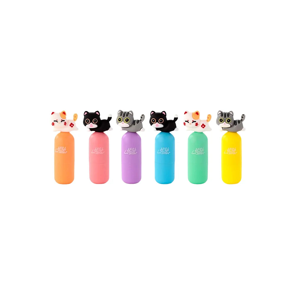 Highlighter met 3D kat totaaloverzicht