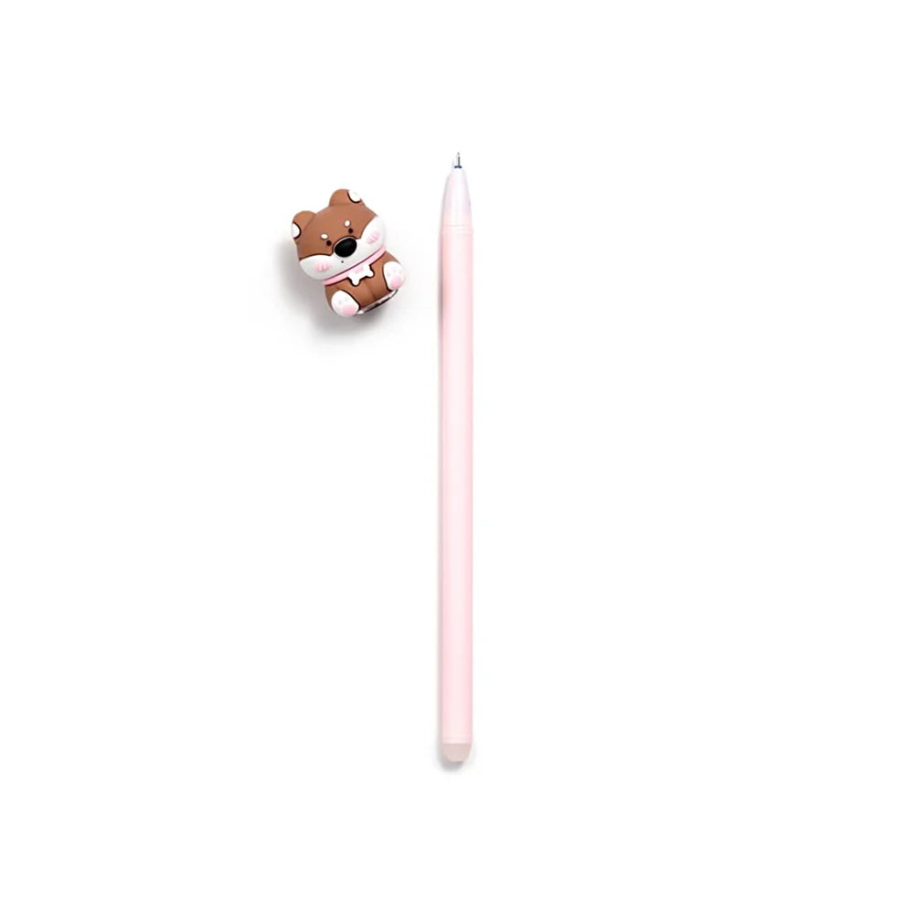 Shiba topper die uit je etui piept – kawaii schrijfgereedschap