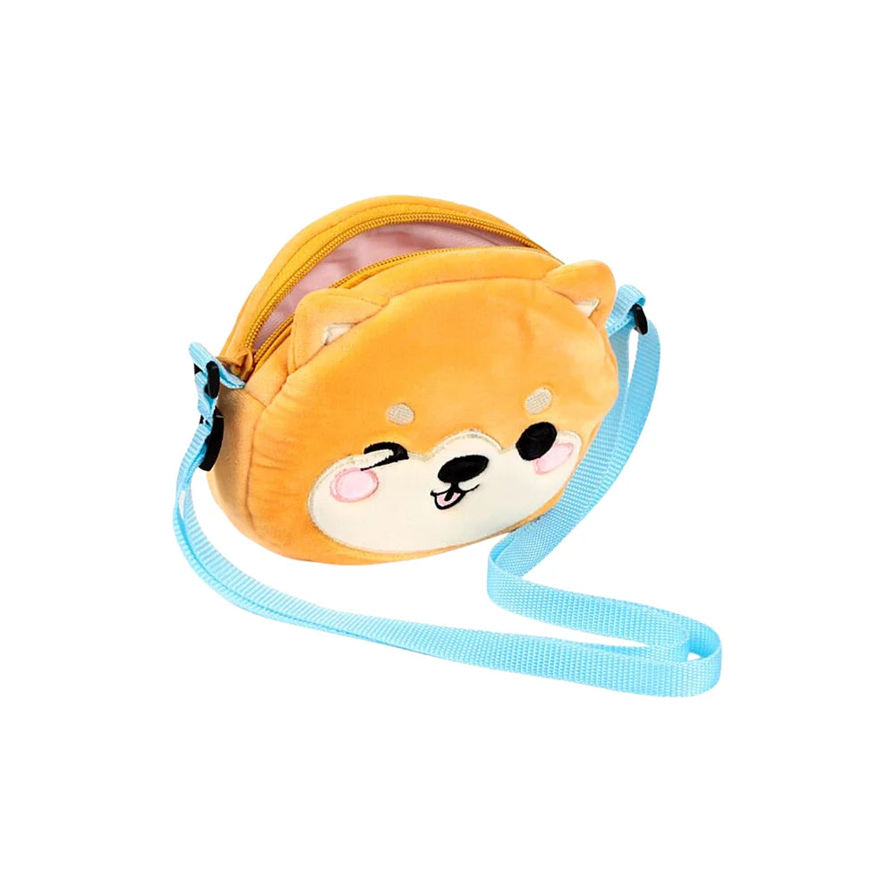 Open Shiba Inu schoudertasje – Zachte binnenkant, ruim genoeg voor essentials zoals telefoon en sleutels