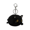 kawaii zwarte kat sleutelhanger van pluche voor aan je tas