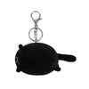 schattige mini zwarte kat knuffel sleutelhanger voor kawaii fans