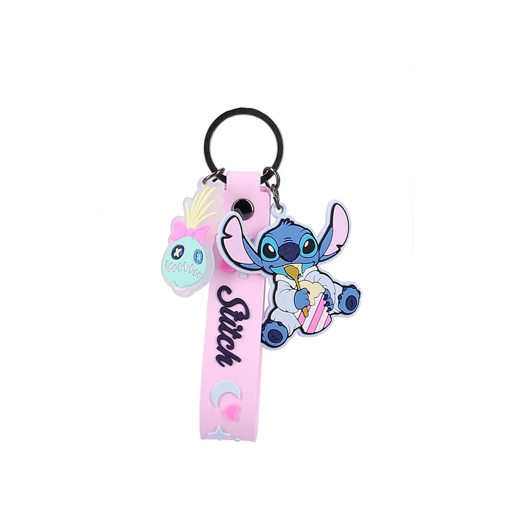 Disney Stitch sleutelhanger met rubberen strap