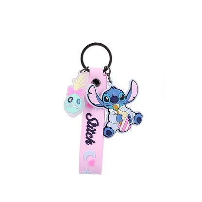 Disney Stitch sleutelhanger met rubberen strap
