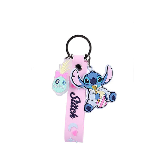 Disney Stitch sleutelhanger met rubberen strap