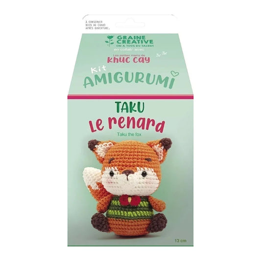 Amigurumi | Crochet kit Taku the fox - 13 cm