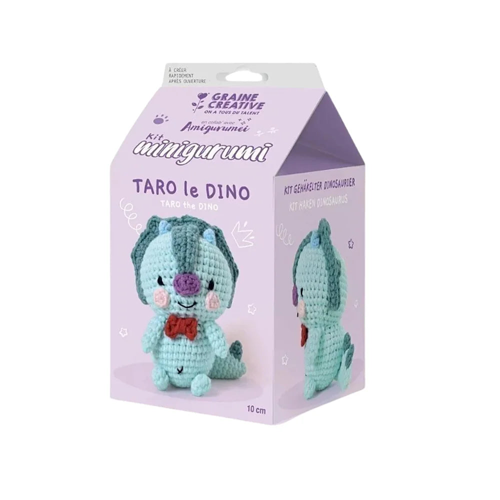 Amigurumi | Crochet kit Taro the dinosaur - 10 cm