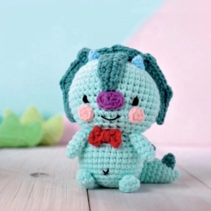 Amigurumi | Crochet kit Taro the dinosaur - 10 cm